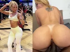 Vídeo de sexo brasileiro com  Musa Fitnes Talita Almeida de São Paulo dando a buceta e a bunda pro personal