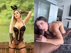 Vídeo de sexo novinha, influencer peituda de BH, Gabi Macedo tendo sexo selvagem com seu personal