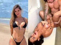 Video pornô de mulher, Giovanna Cunha, assistente social de Ribeirão Preto fodendo com seu cunhado no banheiro